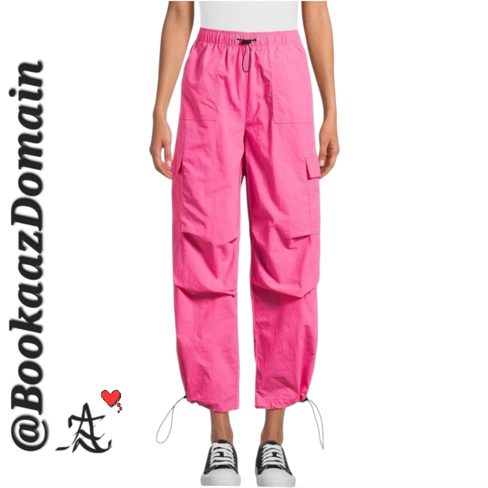 Pink Parachute Cargo Pants
